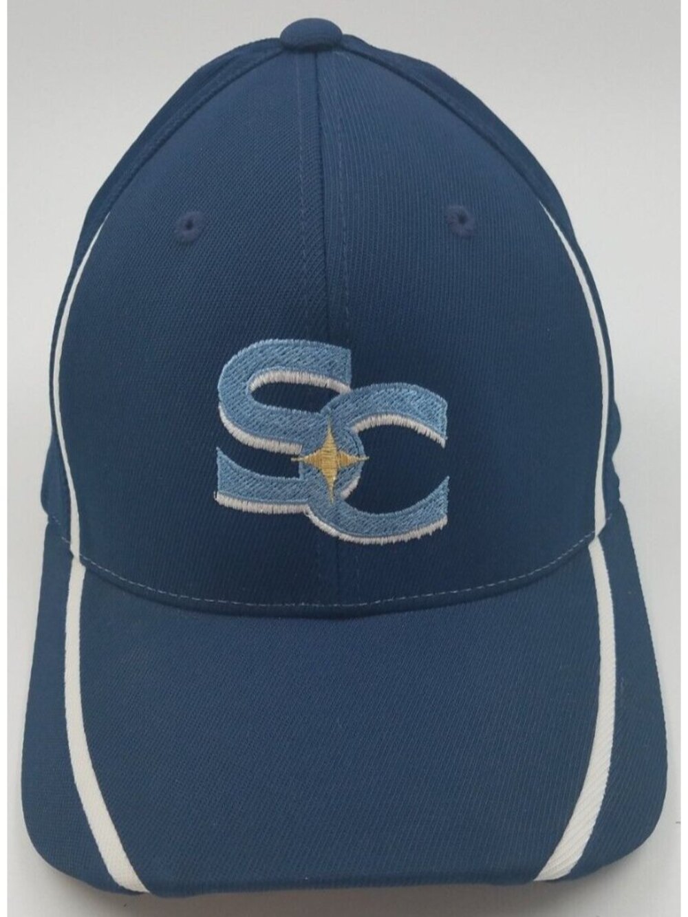 Charlotte Stone Crabs MiLB Sport Tek Blue Baseball Hat Cap Men's Flexfit S/M